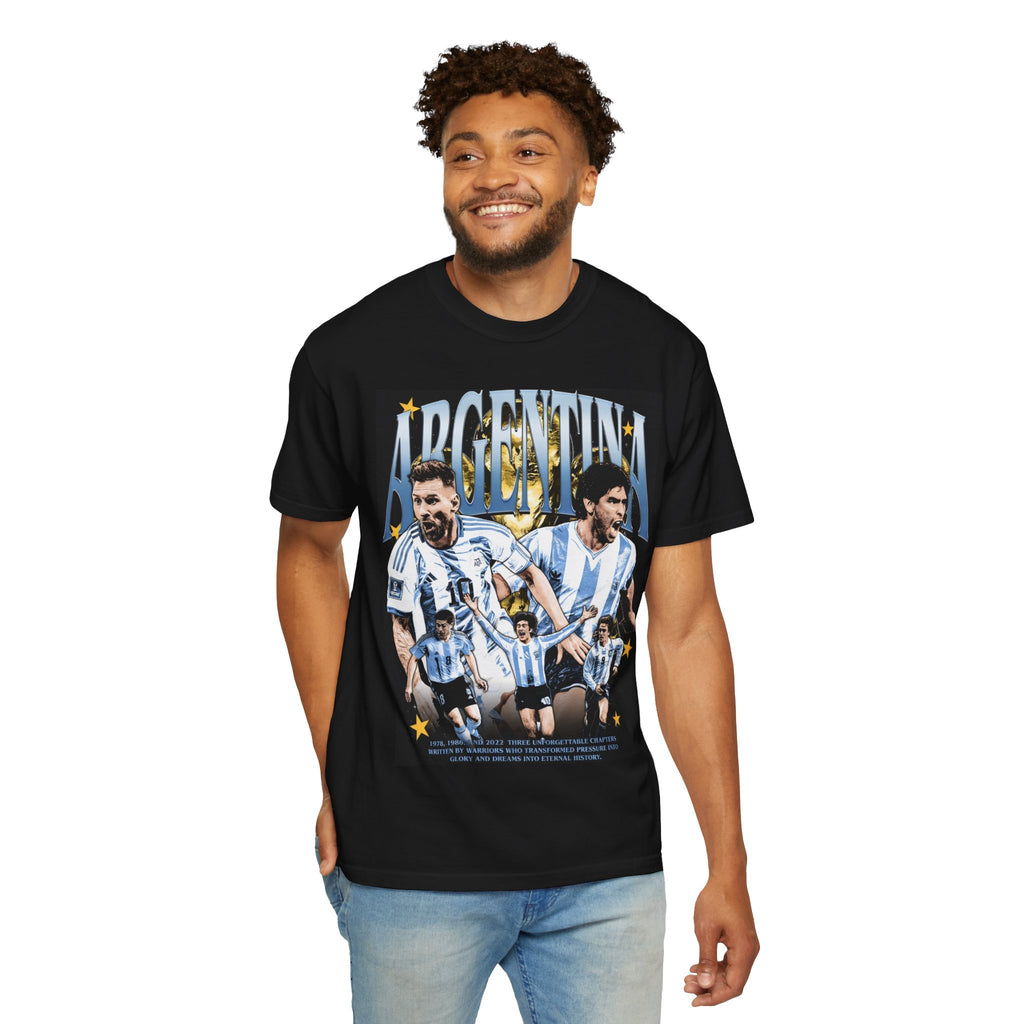 Argentina Soccer T‑Shirt - Retro Messi World Cup Fan Tee
