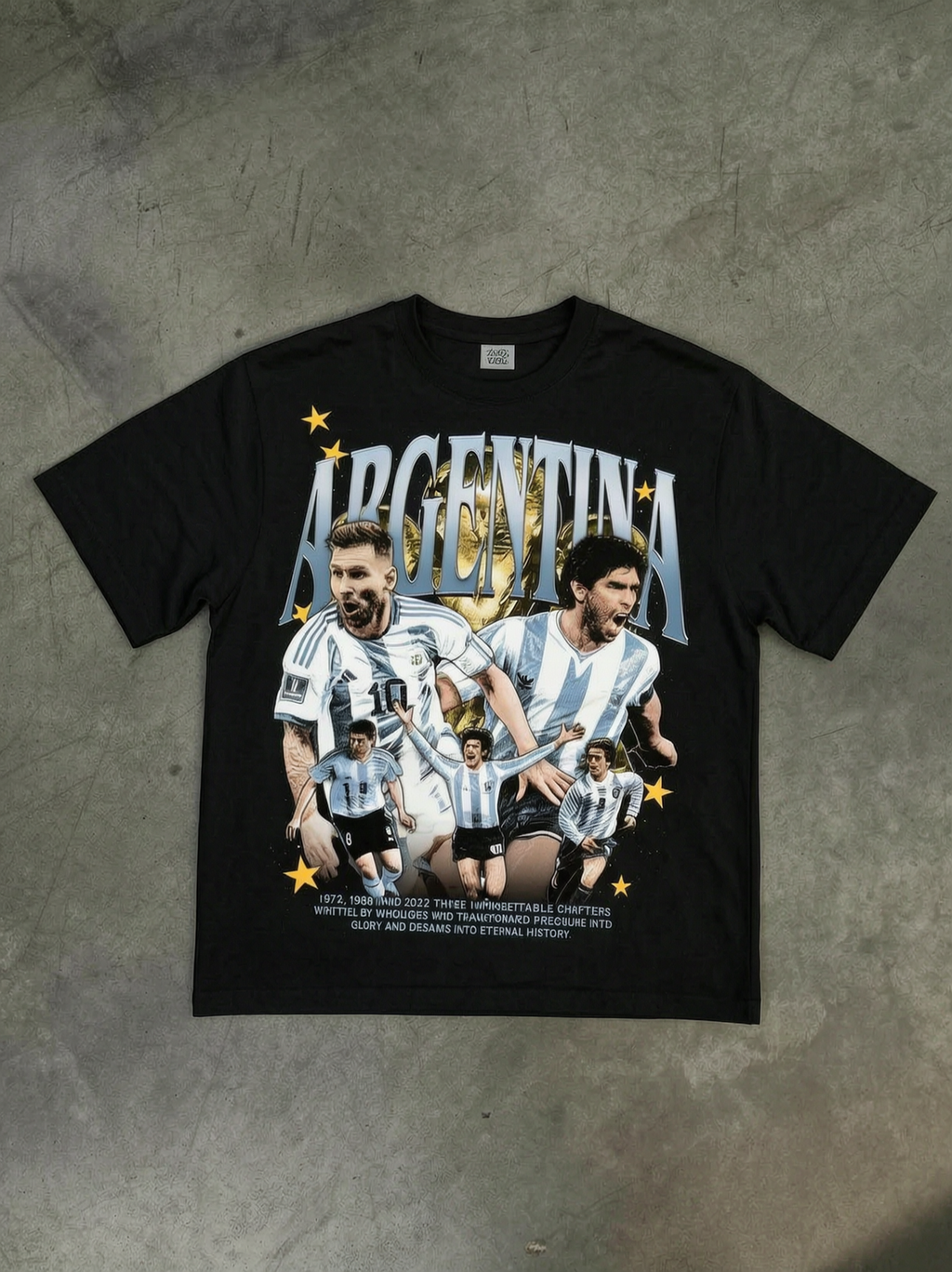 Argentina Soccer T‑Shirt - Retro Messi World Cup Fan Tee