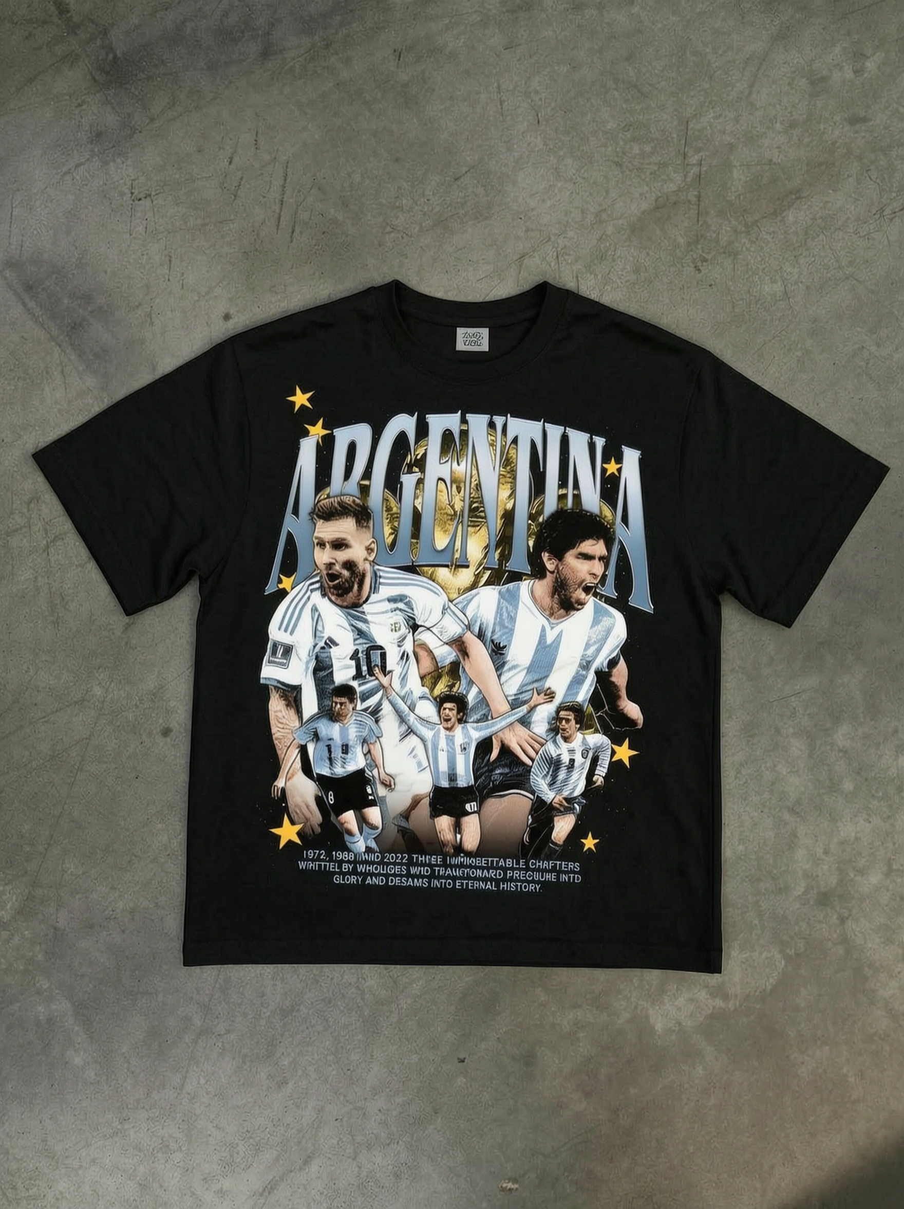Argentina Soccer T‑Shirt - Retro Messi World Cup Fan Tee