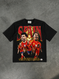 Spain Soccer T-Shirt — Spanish National Team Players Graphic Tee