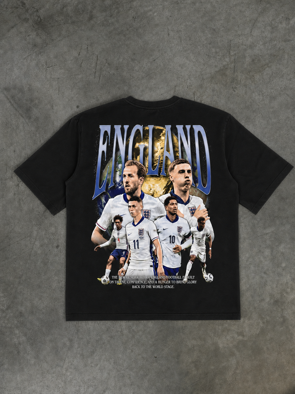 England World Cup T-Shirt - Back Design