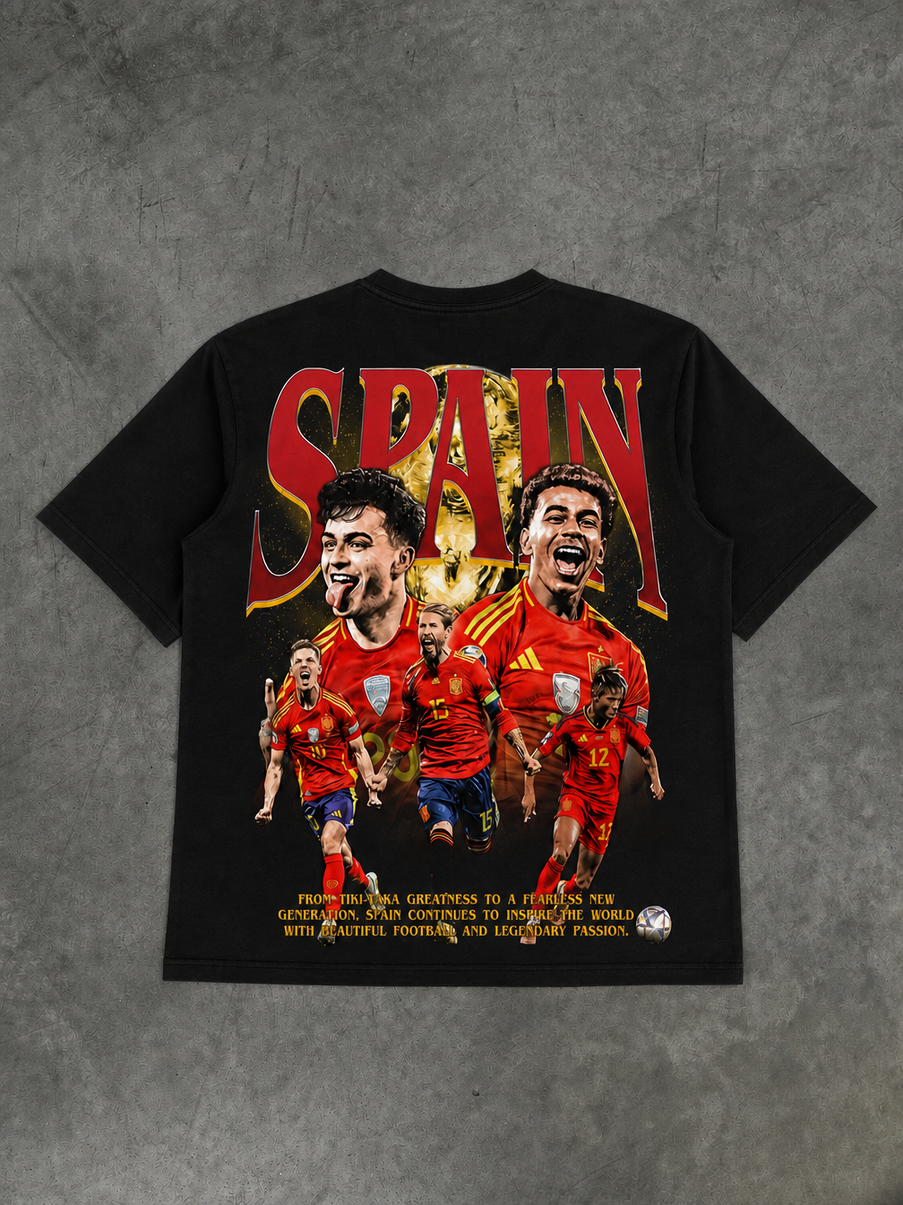 Spain World Cup T-Shirt - Back Design
