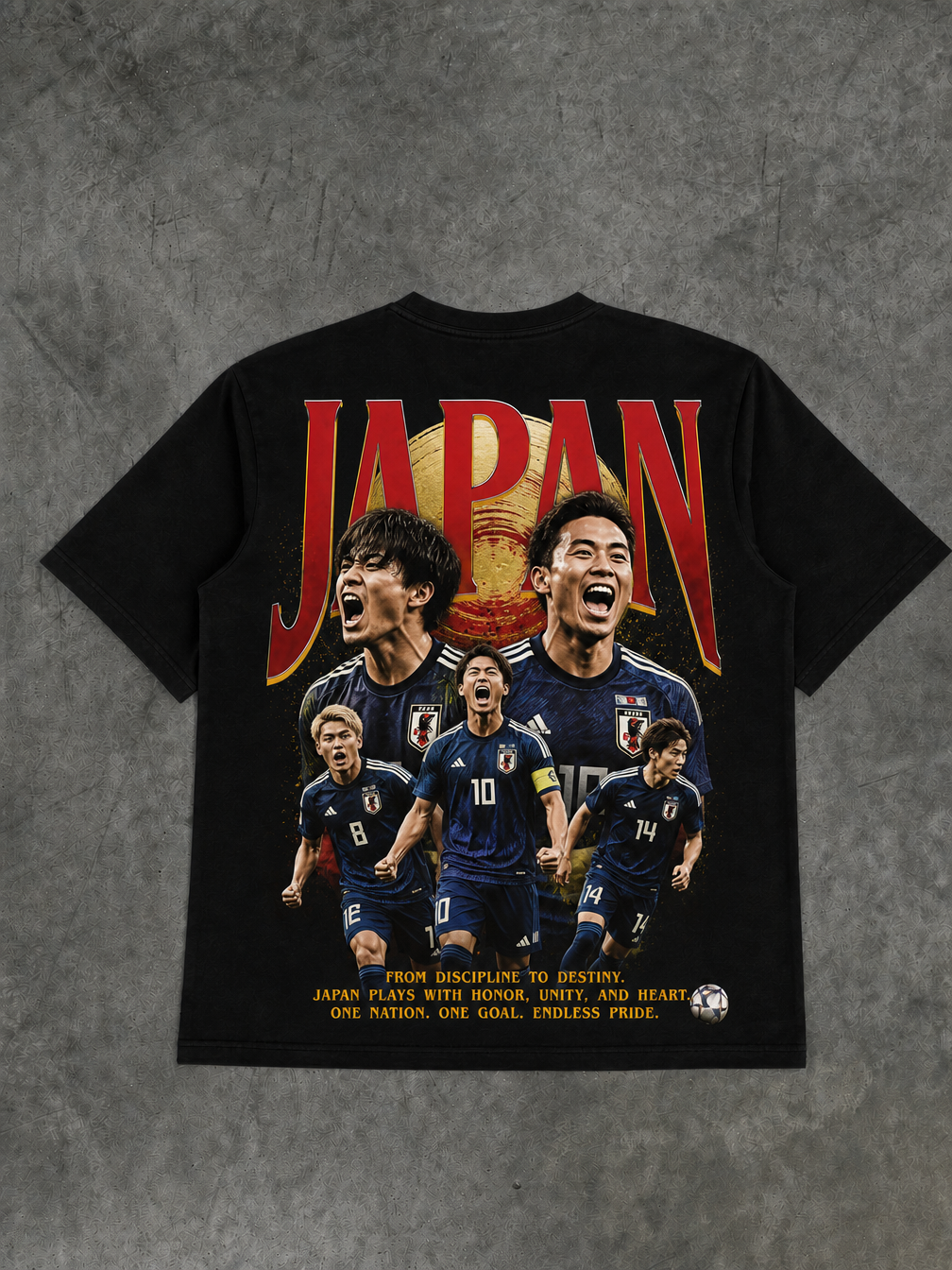 Japan World Cup T-Shirt - Back Design