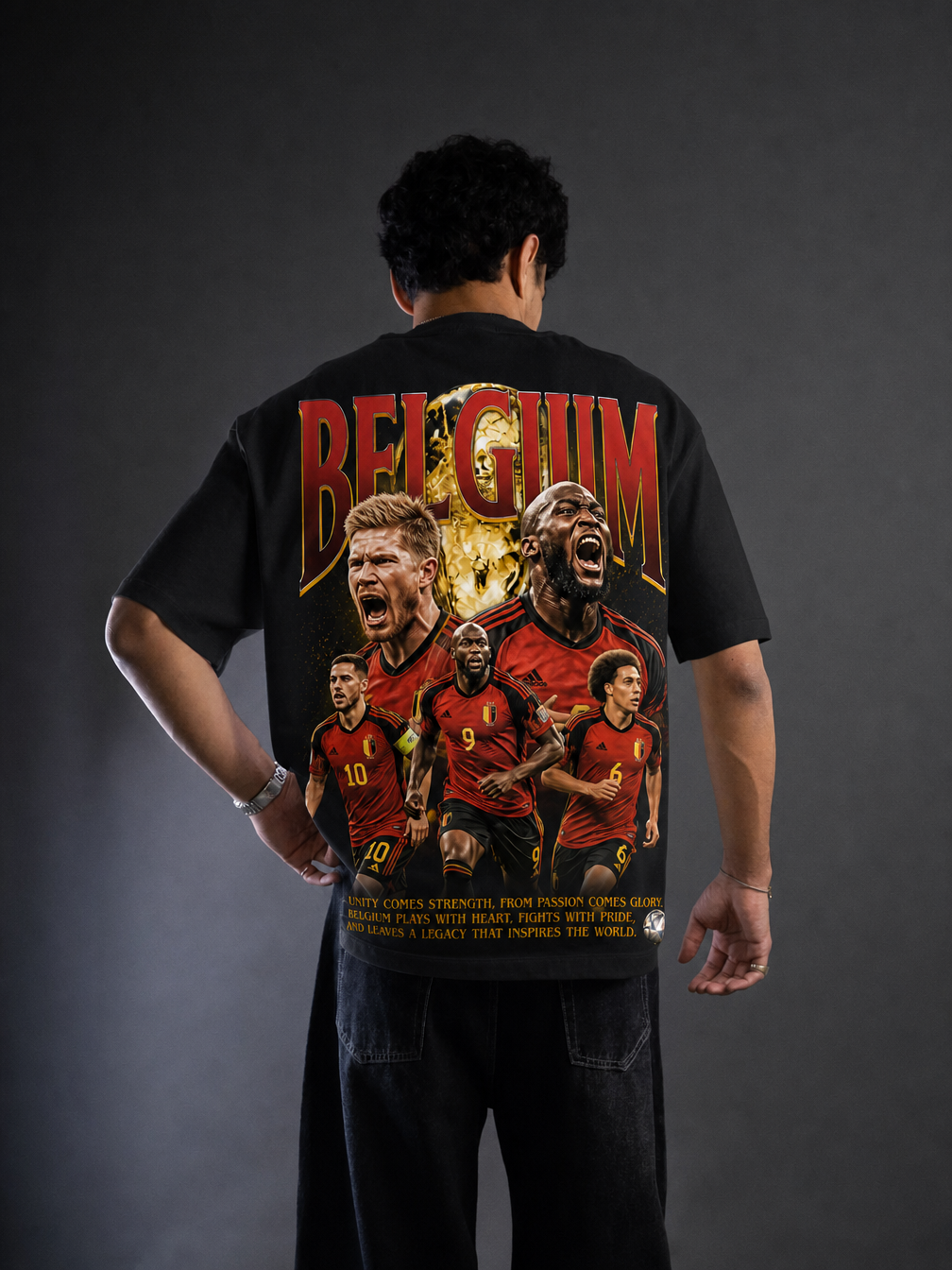 Belgium World Cup T-Shirt - Back Design