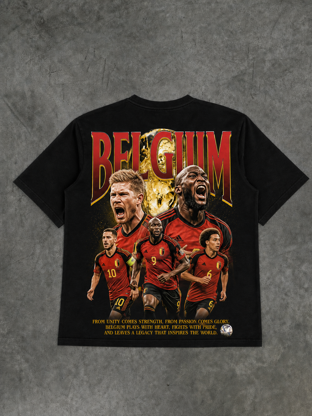 Belgium World Cup T-Shirt - Back Design